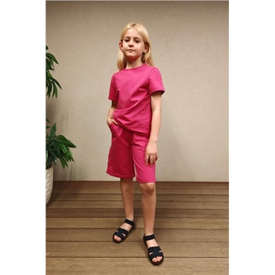 83909 костюм детский с шортами (Фуксия)