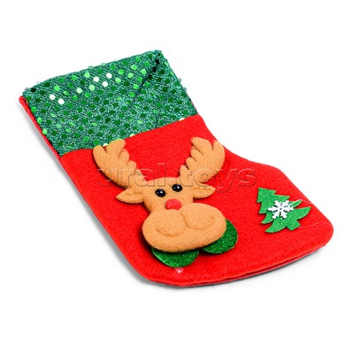 Новогоднее украшение "Рождественский носок" в пакете