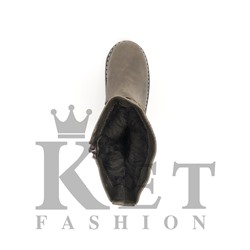 Монголки подростковые коричневые, войлочная подошва