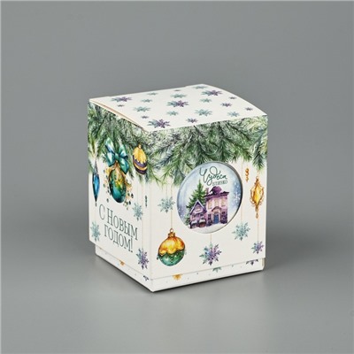 Бонбоньерка новогодняя «С новым годом», 6×7×6 см