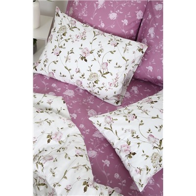 Простыня на резинке поплин Пиония-компаньон НАТАЛИ, 1089262