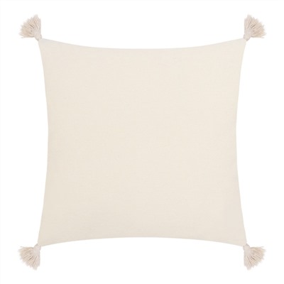 Наволочка декоративная с кисточками «Этель» Бохо, 45×45 см, 100% хлопок, молочная