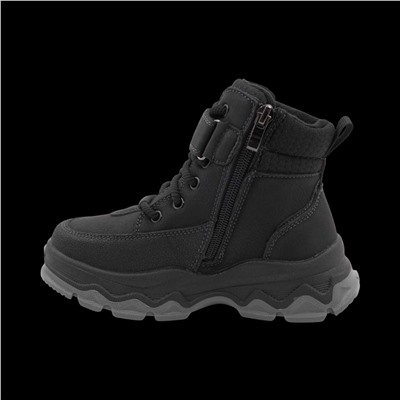 Ботинки зимние на меху А2438 черные