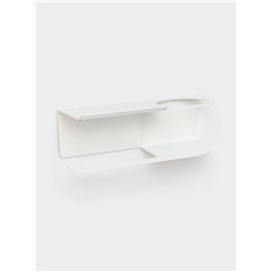 Держатель для туалетной бумаги с полочкой с отверстием для освежителя, белый