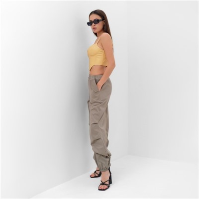 Брюки женские карго MIST, серые, размер 44-46 (М)