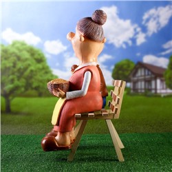 Садовая фигура из полистоуна «Бабка с дедкой», 54×48×22 см