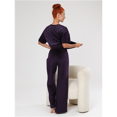 Элнора-Жаккард - костюм сливовый