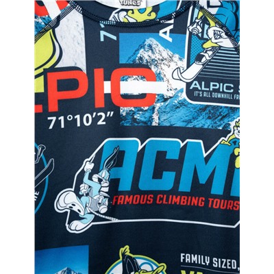 Термокомплект трикот. для мальчиков: фуфайка (футболка) с длин. рук, брюки