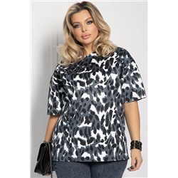 Блуза Стефано (черно-белая) Б12594-20
