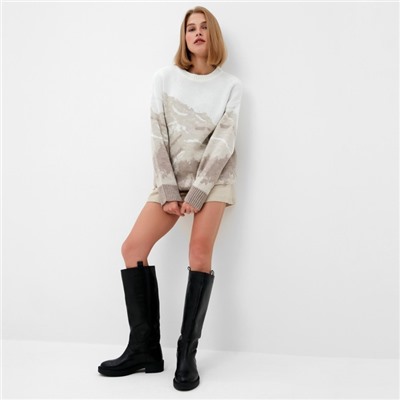 Джемпер женский MINAKU: Casual collection, бежевый, размер 50-52