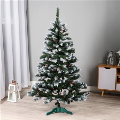 Искусственная ёлка с шишками «Таёжная», премиум, 120 см, ПВХ ветки отгибаются