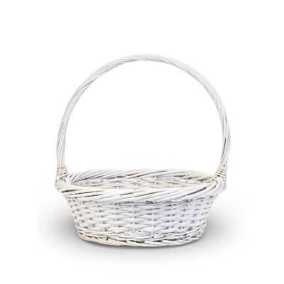 Корзина плетёная для хранения Brisa, с ручкой, белая, набор 3 шт.