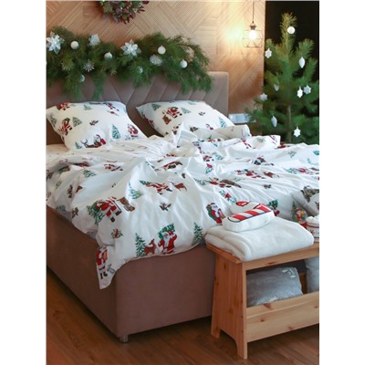 Постельное бельё 1.5-спальное «Этель. Новогодний лес», поплин