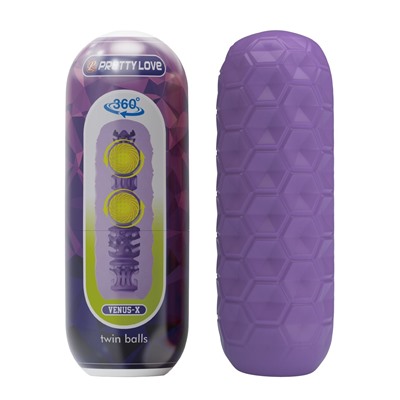 Фиолетовый мастурбатор Venus-X Twin balls