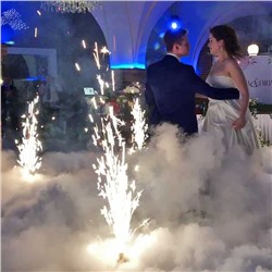 Фейерверк-шоу: сценические фонтаны + тяжелый дым
