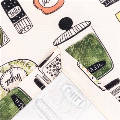 Скатерть Этель «Kitchenware» 149×250 см, 100% хлопок, саржа 190 г/м²