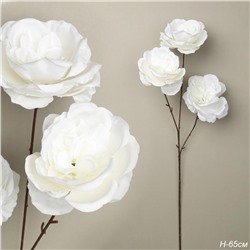 Цветок искусственный БЕЛЫЙ 66 см / ZHQ-12 /уп 200/ 3 цветка