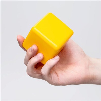 Кубики детские, пластиковые, цветные, 12 штук, 6 × 6 см