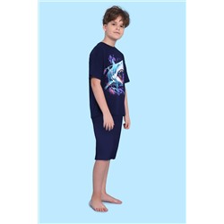 Пижама с шортами арт. ПМ-022-058 Акула НАТАЛИ, 1072061