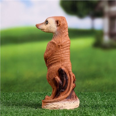 Садовая фигура из полистоуна «Сурикат маленький», 22×8×8 см
