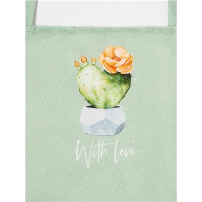 Фартук «Этель» Кактусы 70×60 см см, 100% хлопок, рогожка 160 г/м²