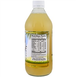 Dynamic Health  Laboratories, Organic Coconut Vinegar with Mother, 100% Raw Vinegar, 16 fl oz (473 ml)