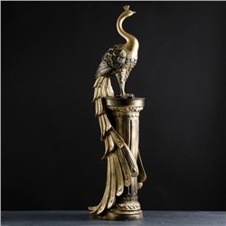 Колонна декоративная «Жар-птица», под чёрное золото, 118×31×22 см