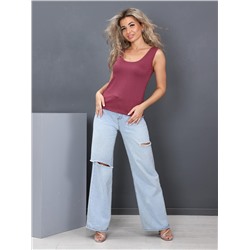 Бескозырка - майка сухая роза