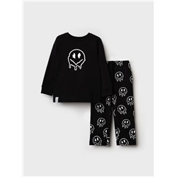 Комплект трикотажный для мальчиков: фуфайка (футболка с длинными рукавами), брюки