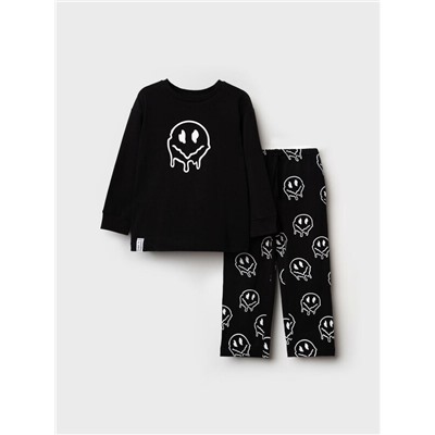 Комплект трикотажный для мальчиков: фуфайка (футболка с длинными рукавами), брюки