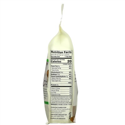 Nutiva, органический кокосовый сахар, нерафинированный, 454 г (1 фунт)