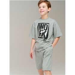 Комплект трикотажный для мальчиков: фуфайка (футболка), шорты