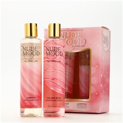 Подарочный набор NUDE MOOD, гель для душа и шампунь для волос, 2×250 мл, аромат розы и пиона, URAL LAB