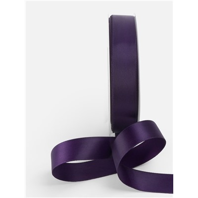 Лента атласная TEIRA, двухсторонняя, 20 мм, 25±1 м, фиолетовая №476