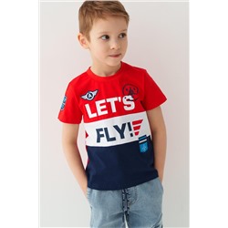 Фуфайка трикотажная для мальчиков (футболка) PLAYTODAY, 1243579