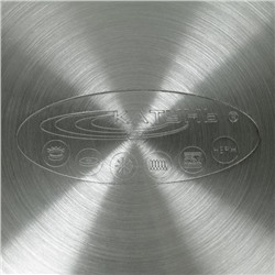 Набор кастрюль Катунь «Ирида», 2 предмета: 2.9 л, 3.9 л, капсульное дно, индукция, нержавеющая сталь