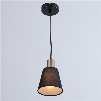 Люстра «Айрис», 1×60 Вт Е27, чёрный, 15×15×20(100) см