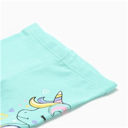 Бриджи для девочки, цвет ментол, рост 80 см