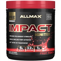 ALLMAX Nutrition, Impact Igniter Pre-Workout, Fruit Punch, 11.6 oz (328 g)
