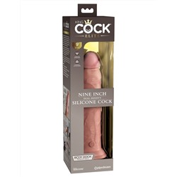 Телесный фаллоимитатор 9  Silicone Dual Density Cock - 25,4 см.