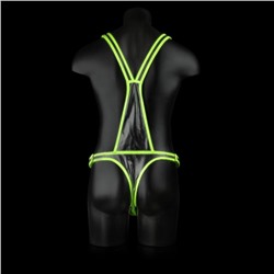 Мужская люминесцентная сбруя на тело размера L-XL