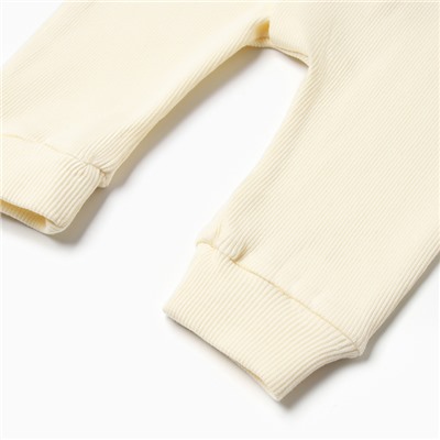 Комбинезон детский MINAKU: Basic Line BABY, рост 62-68 см, молочный