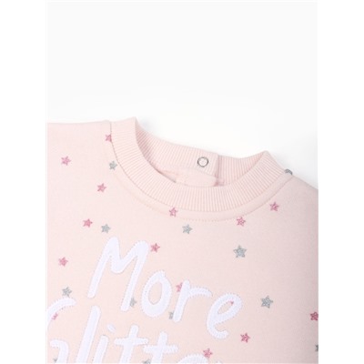 Свитшот для девочки «Крошка Я», рост 68-74 см, розовый