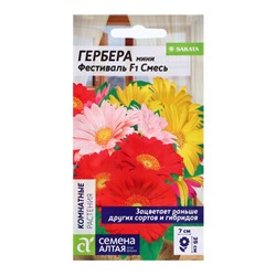 Семена Гербера мини "Фестиваль", ц/п,  F1, 3 шт.