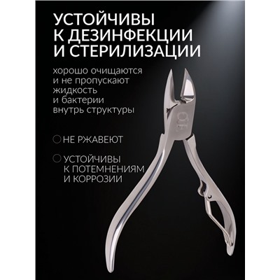 Кусачки педикюрные «Premium», 10.6 см, длина лезвия-14 мм, на блистере