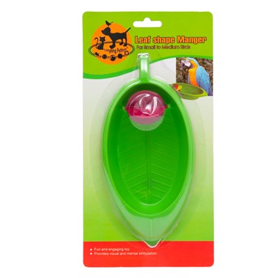 Ванночка-купалка для птиц «Листочек», 18.3×9×3.8 см, микс цветов