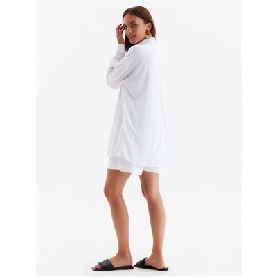 Костюм женский (рубашка, шорты) MINAKU, белый, размер 50