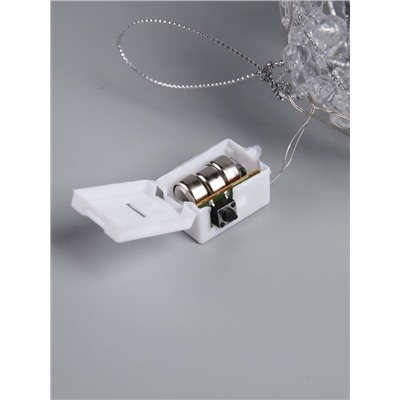 Подвеска световая «Снежок», 10 см, 10 LED, от батареек AG13×3, свечение белое