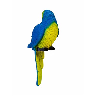 Садовая фигура из полистоуна «Синий ара», подвесная, 9×6×20 см