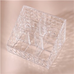 Органайзер для хранения, 7 секций, 14.7×10×12.3 см, прозрачный